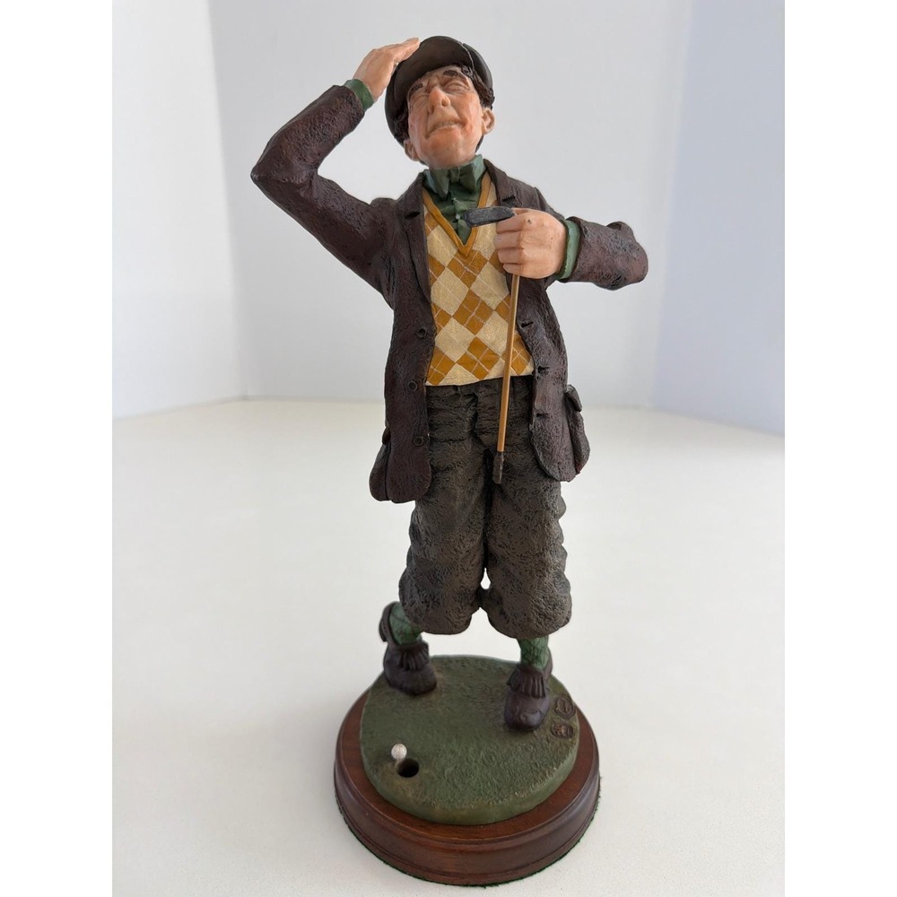 Vintage 1983 Dennis Fairweather British Blighters Angry Golf Statue